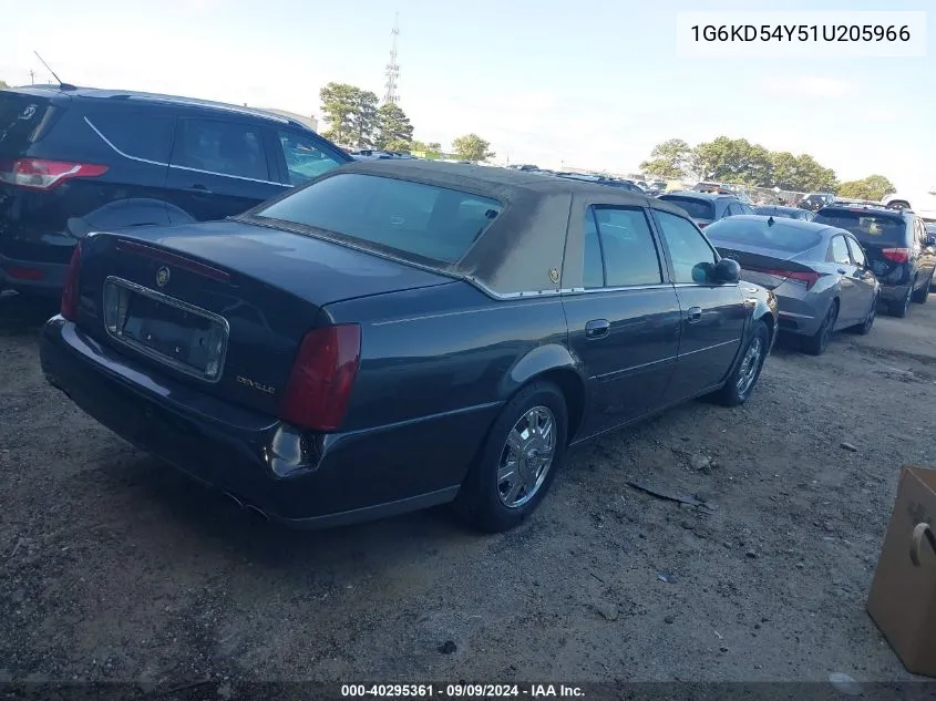 1G6KD54Y51U205966 2001 Cadillac Deville Standard