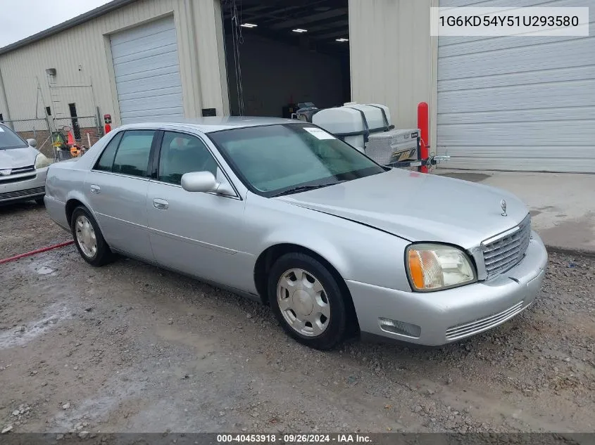 1G6KD54Y51U293580 2001 Cadillac Deville Standard W/W20