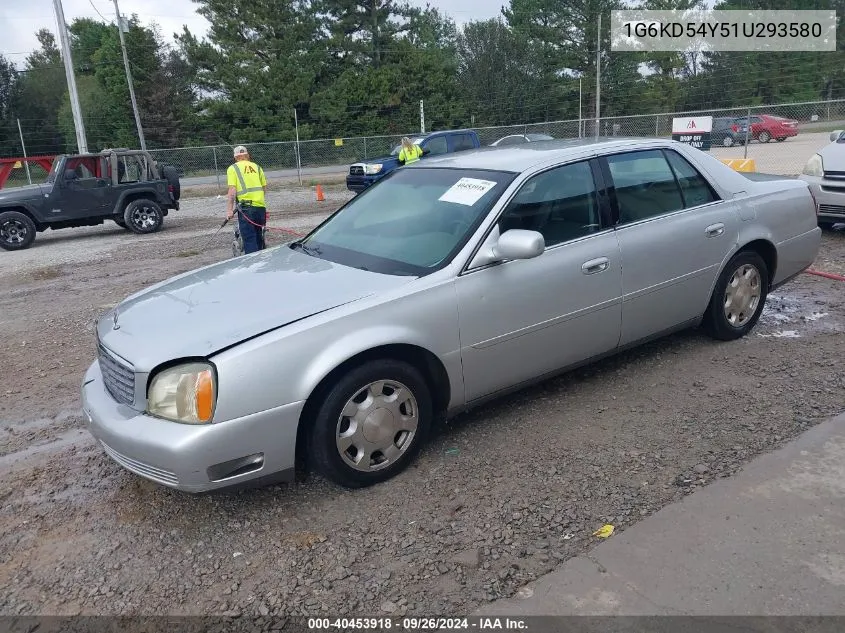 1G6KD54Y51U293580 2001 Cadillac Deville Standard W/W20