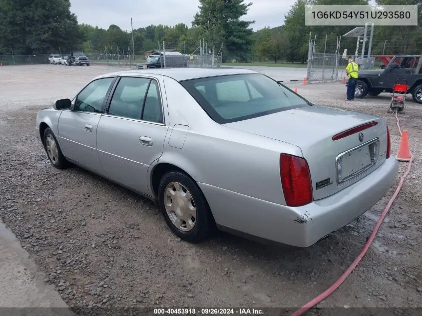 1G6KD54Y51U293580 2001 Cadillac Deville Standard W/W20