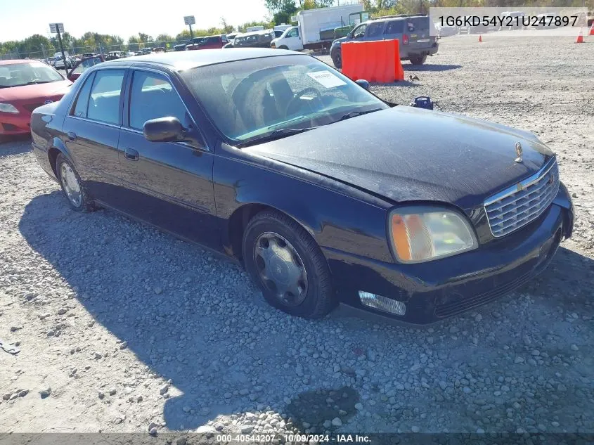 2001 Cadillac Deville Standard VIN: 1G6KD54Y21U247897 Lot: 40544207