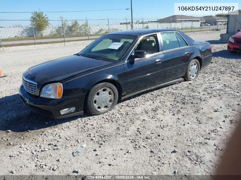 2001 Cadillac Deville Standard VIN: 1G6KD54Y21U247897 Lot: 40544207