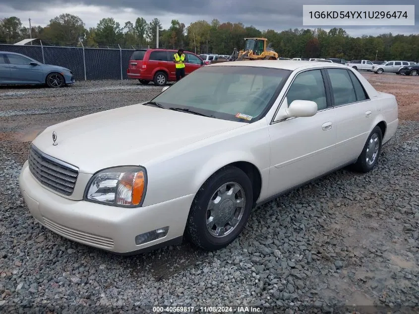 2001 Cadillac Deville Standard VIN: 1G6KD54YX1U296474 Lot: 40569817