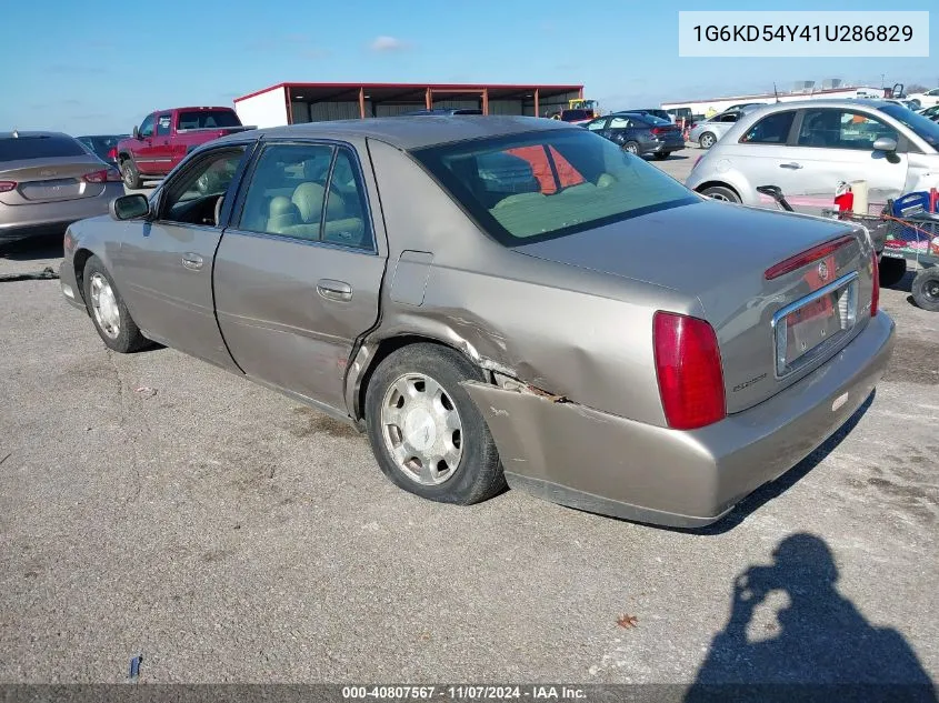 1G6KD54Y41U286829 2001 Cadillac Deville Standard