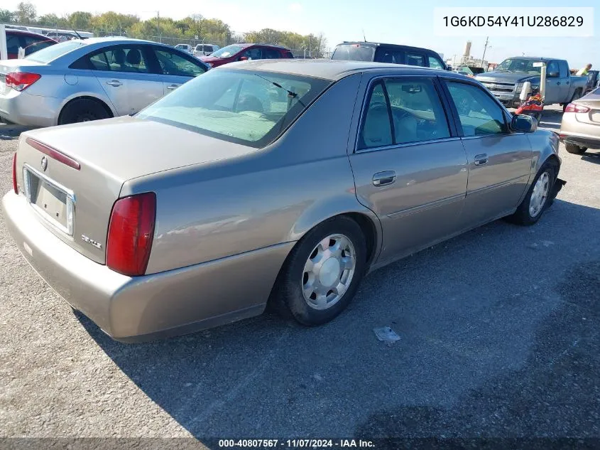 1G6KD54Y41U286829 2001 Cadillac Deville Standard