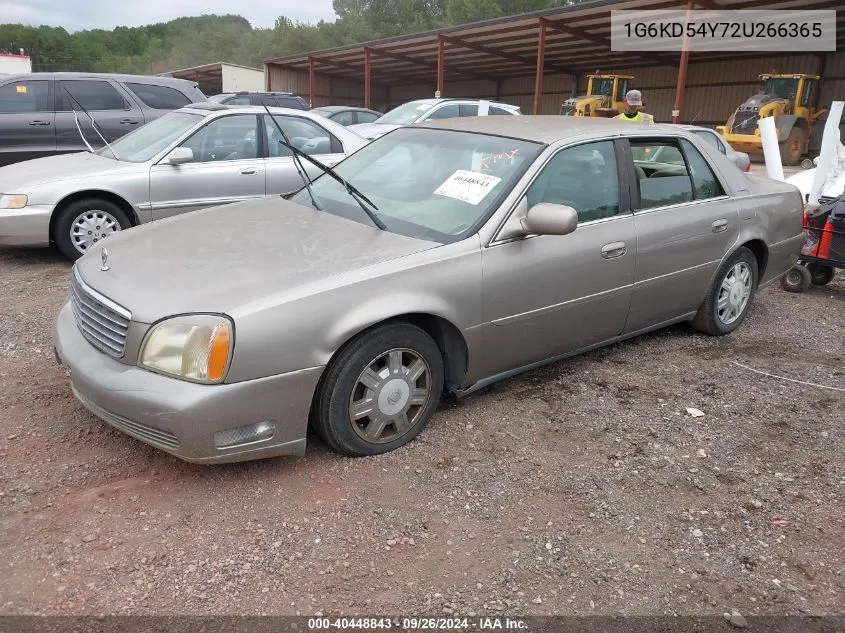 2002 Cadillac Deville Standard VIN: 1G6KD54Y72U266365 Lot: 40448843