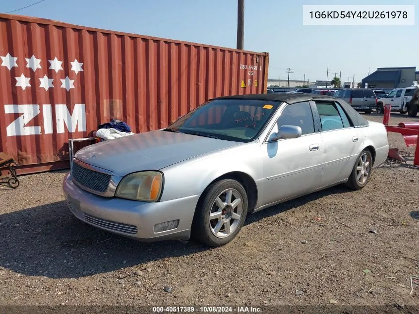 2002 Cadillac Deville Standard VIN: 1G6KD54Y42U261978 Lot: 40517389