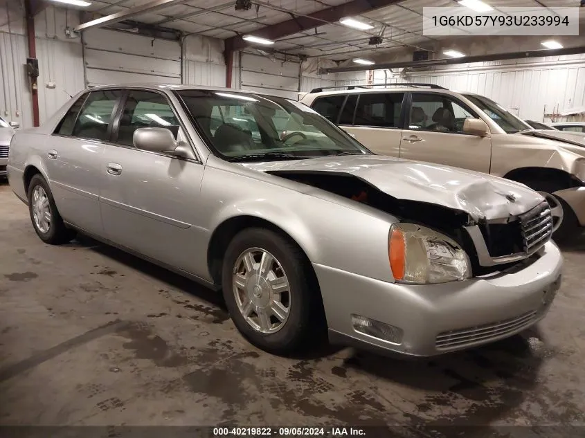 2003 Cadillac Deville Standard VIN: 1G6KD57Y93U233994 Lot: 40219822