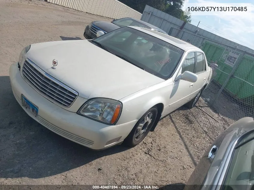 2003 Cadillac Deville Standard VIN: 1G6KD57Y13U170485 Lot: 40407594