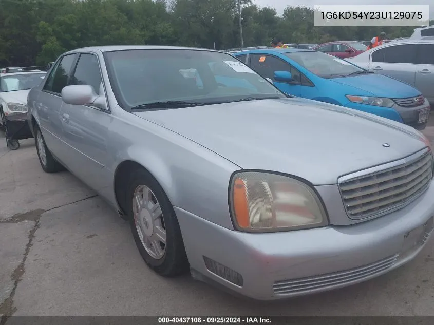 2003 Cadillac Deville Standard VIN: 1G6KD54Y23U129075 Lot: 40437106