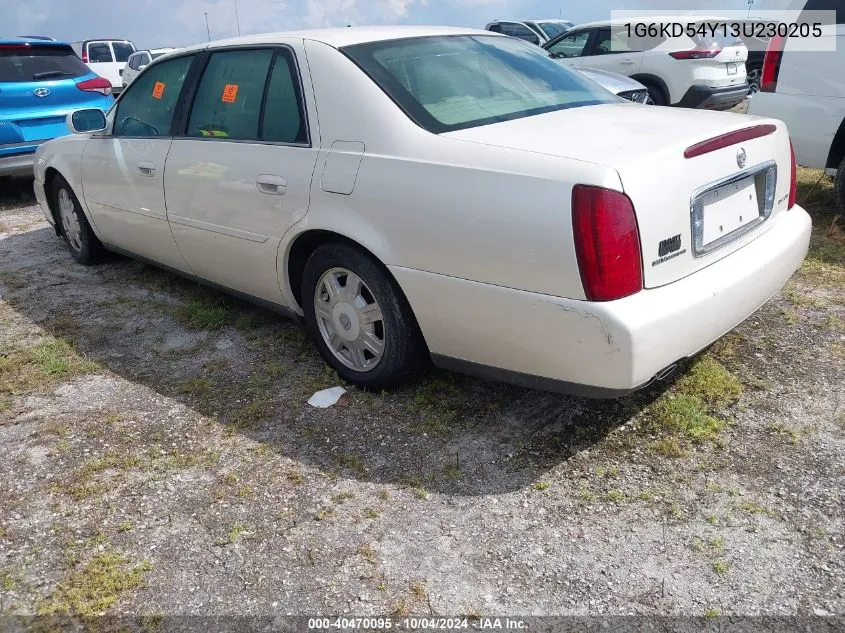 2003 Cadillac Deville Standard VIN: 1G6KD54Y13U230205 Lot: 40470095