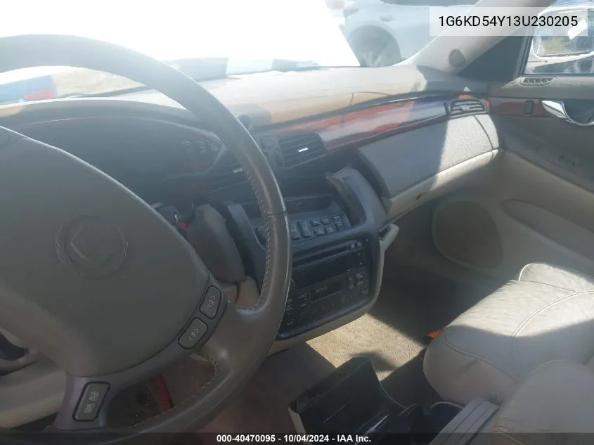 2003 Cadillac Deville Standard VIN: 1G6KD54Y13U230205 Lot: 40470095