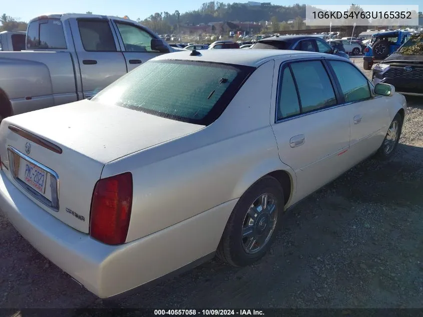 2003 Cadillac Deville VIN: 1G6KD54Y63U165352 Lot: 40557058