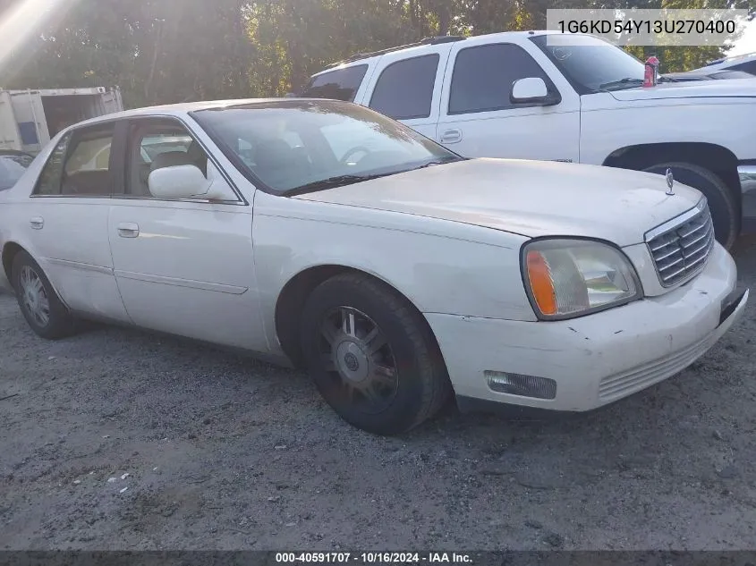 2003 Cadillac Deville Standard VIN: 1G6KD54Y13U270400 Lot: 40591707