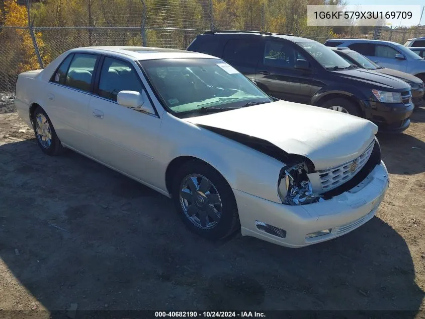 2003 Cadillac Deville Dts VIN: 1G6KF579X3U169709 Lot: 40682190