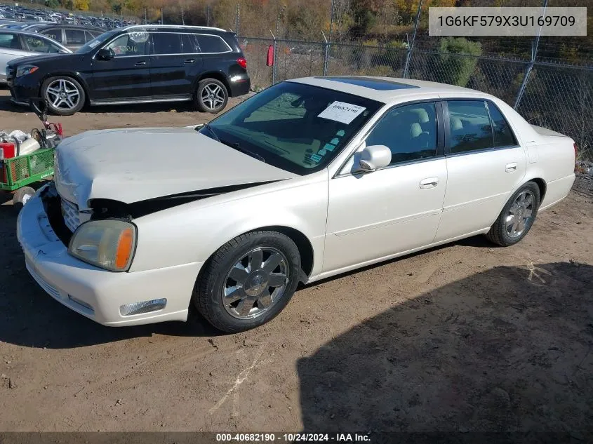 2003 Cadillac Deville Dts VIN: 1G6KF579X3U169709 Lot: 40682190