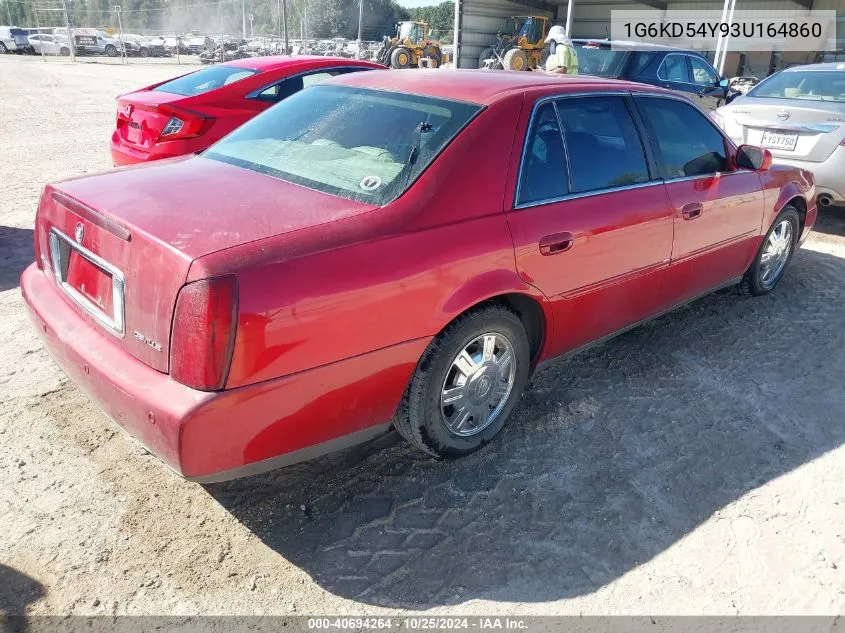 2003 Cadillac Deville Standard VIN: 1G6KD54Y93U164860 Lot: 40694264