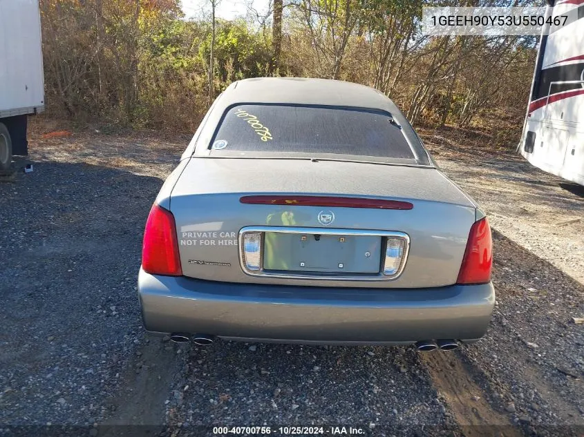 2003 Cadillac Deville Standard VIN: 1GEEH90Y53U550467 Lot: 40700756