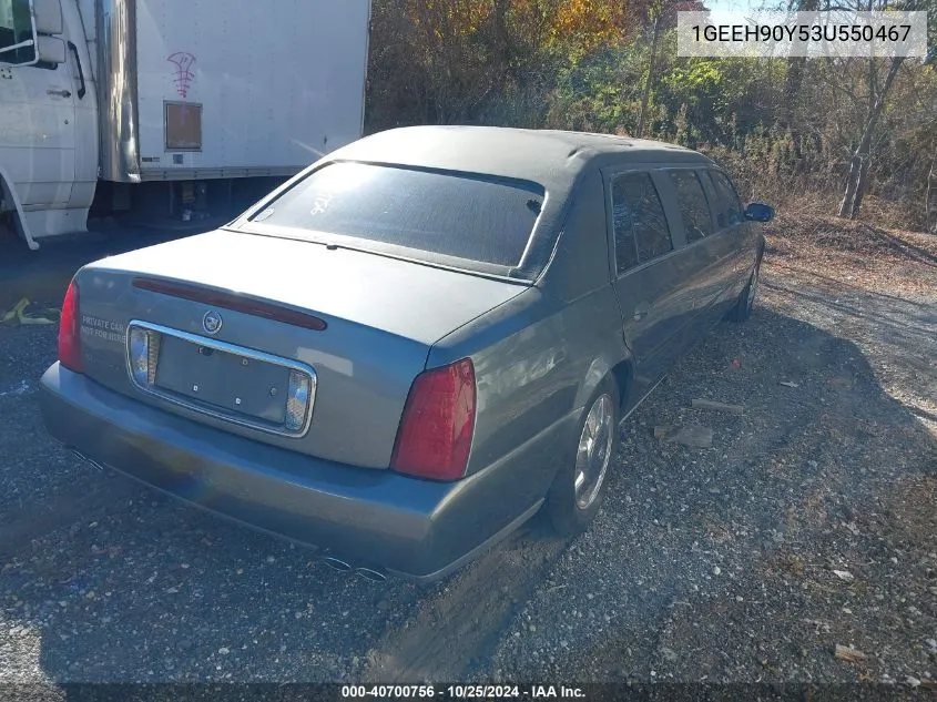 2003 Cadillac Deville Standard VIN: 1GEEH90Y53U550467 Lot: 40700756