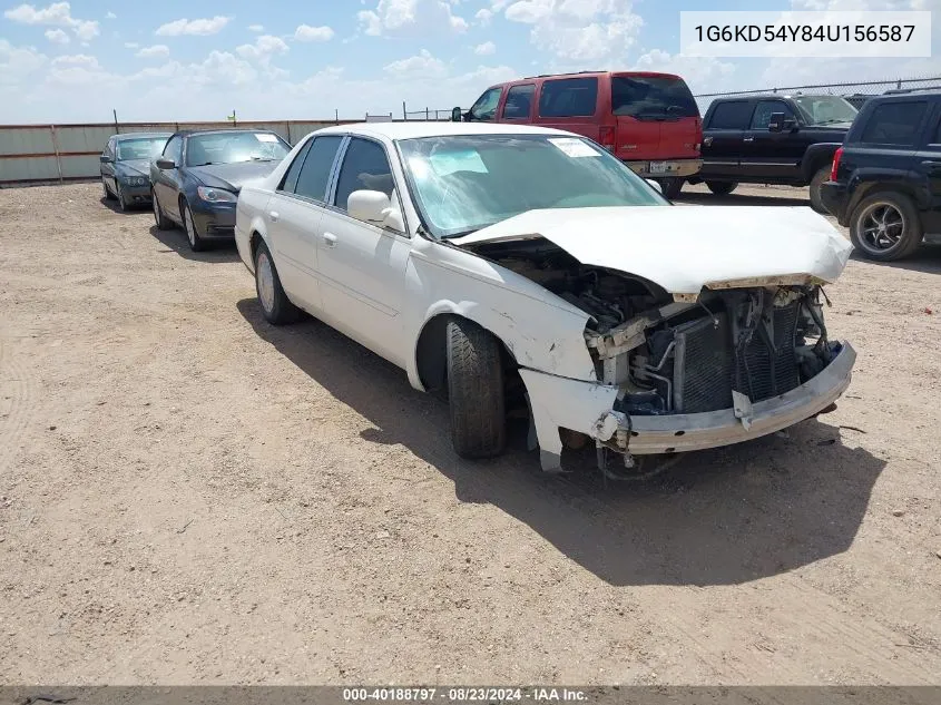 2004 Cadillac Deville Standard VIN: 1G6KD54Y84U156587 Lot: 40188797