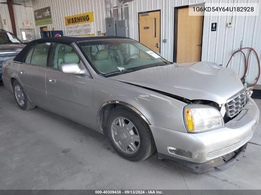 2004 Cadillac Deville Standard VIN: 1G6KD54Y64U182928 Lot: 40309438