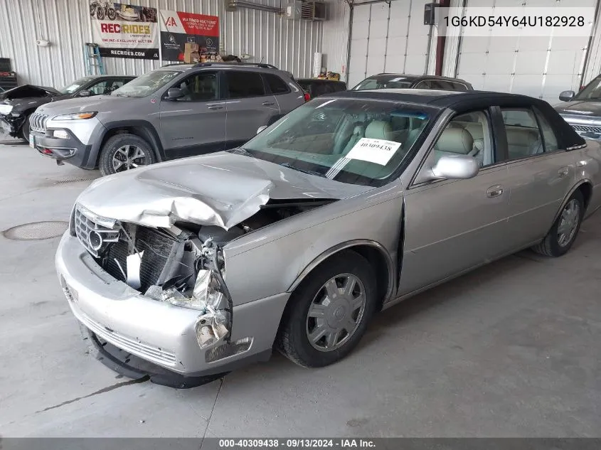 2004 Cadillac Deville Standard VIN: 1G6KD54Y64U182928 Lot: 40309438