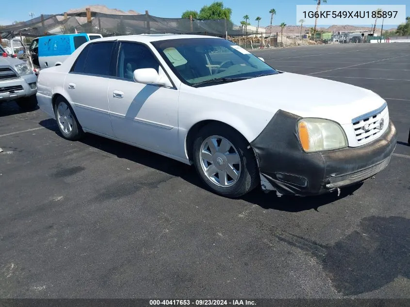 2004 Cadillac Deville Dts VIN: 1G6KF549X4U185897 Lot: 40417653