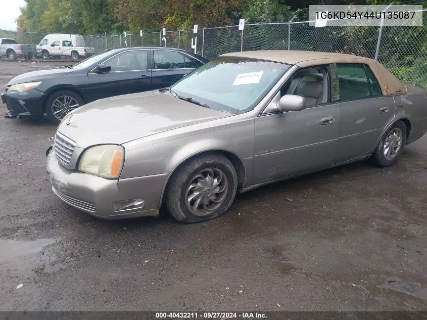 2004 Cadillac Deville Standard VIN: 1G6KD54Y44U135087 Lot: 40432211