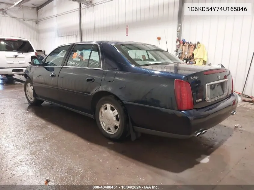 2004 Cadillac Deville Standard VIN: 1G6KD54Y74U165846 Lot: 40480451