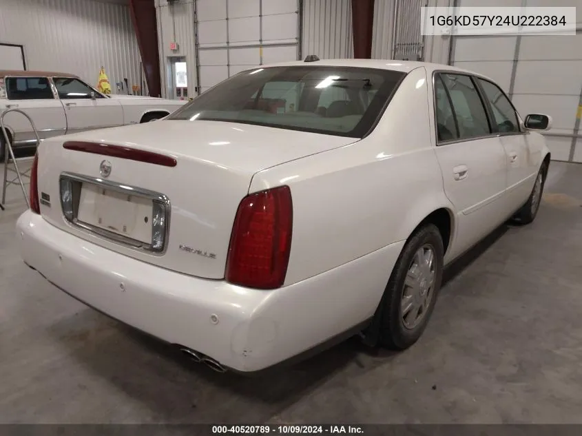 2004 Cadillac Deville Standard VIN: 1G6KD57Y24U222384 Lot: 40520789