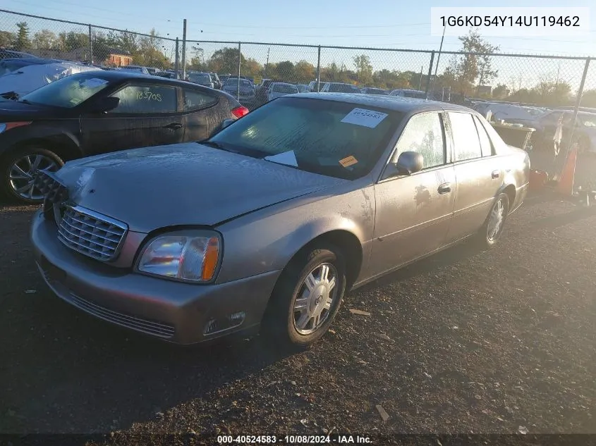 2004 Cadillac Deville Standard VIN: 1G6KD54Y14U119462 Lot: 40524583