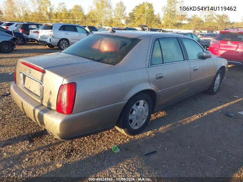 2004 Cadillac Deville Standard VIN: 1G6KD54Y14U119462 Lot: 40524583