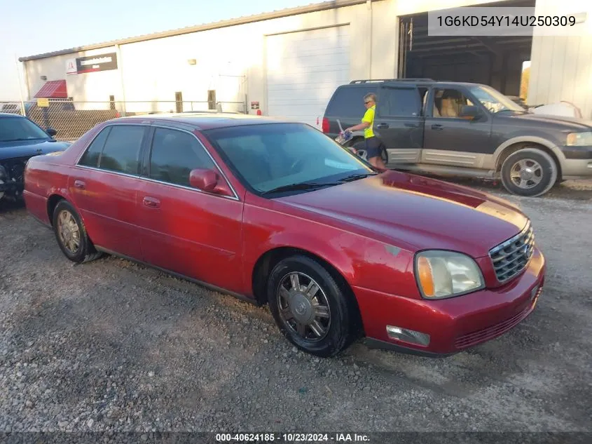 2004 Cadillac Deville Standard VIN: 1G6KD54Y14U250309 Lot: 40624185