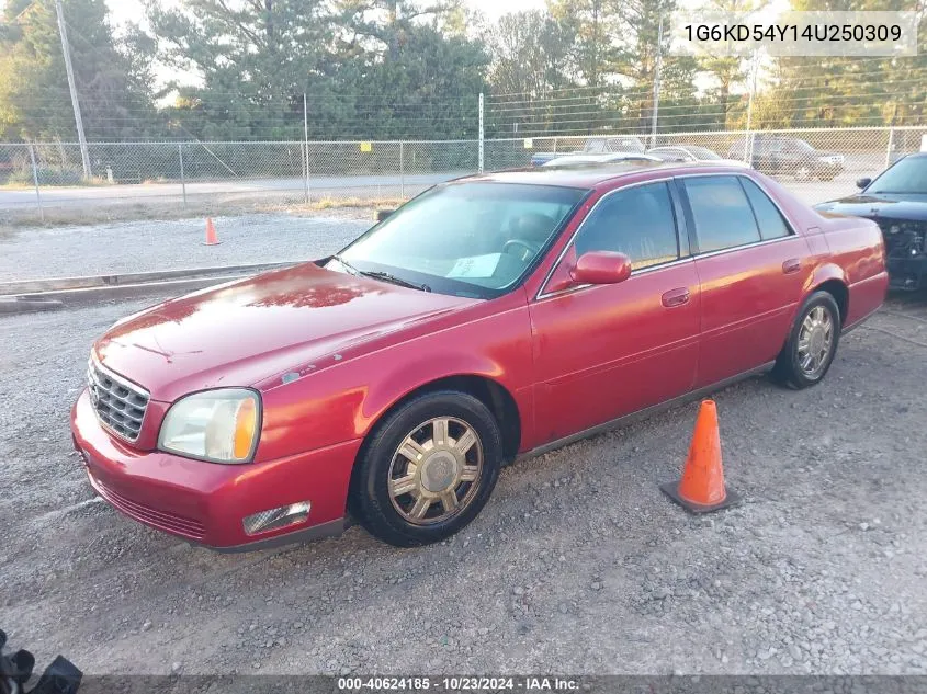 2004 Cadillac Deville Standard VIN: 1G6KD54Y14U250309 Lot: 40624185