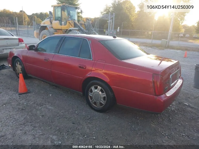 2004 Cadillac Deville Standard VIN: 1G6KD54Y14U250309 Lot: 40624185