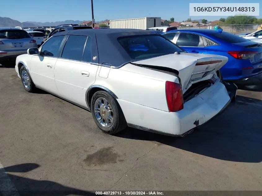 2004 Cadillac Deville Standard VIN: 1G6KD57Y34U148313 Lot: 40729713