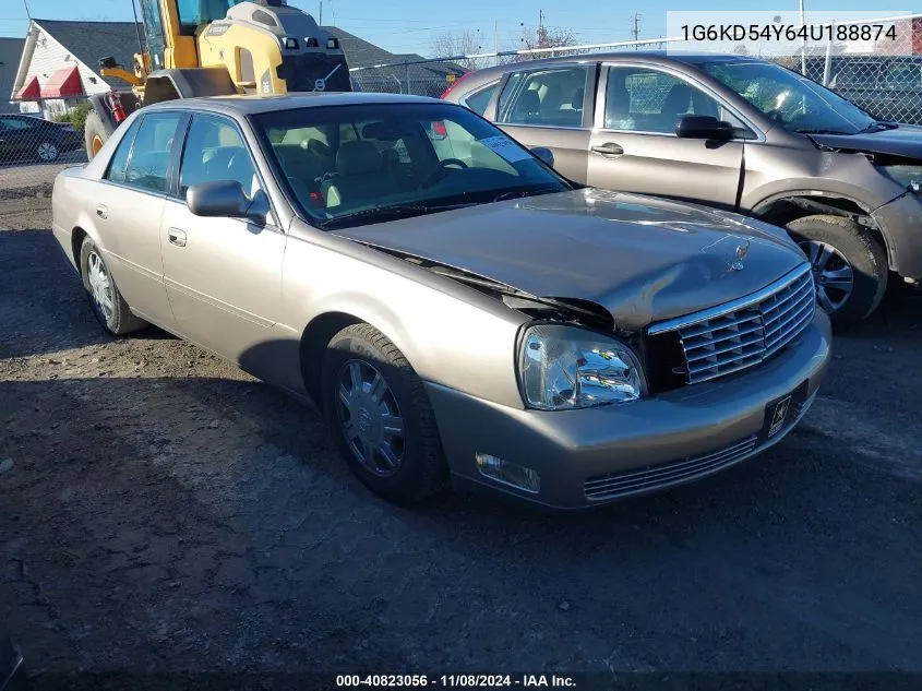 2004 Cadillac Deville Standard VIN: 1G6KD54Y64U188874 Lot: 40823056