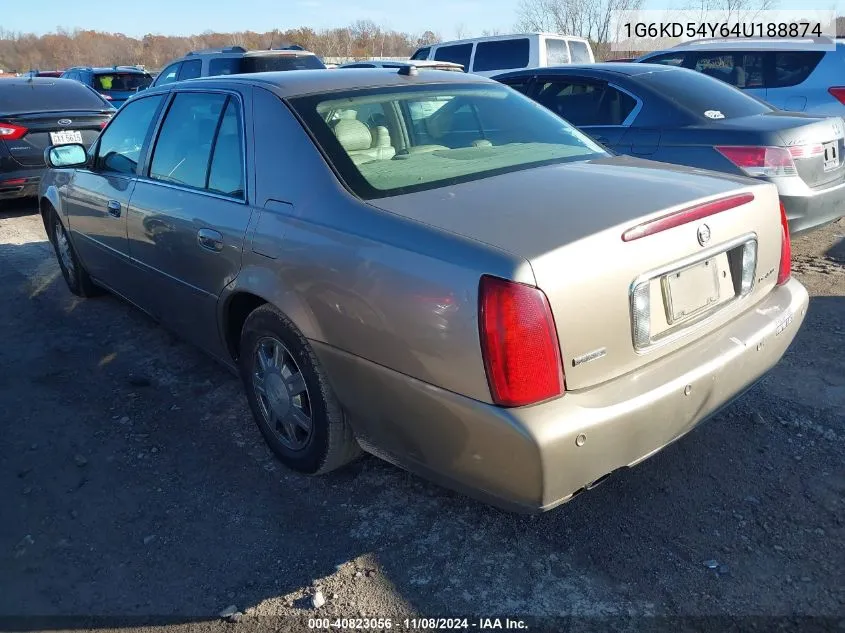 2004 Cadillac Deville Standard VIN: 1G6KD54Y64U188874 Lot: 40823056