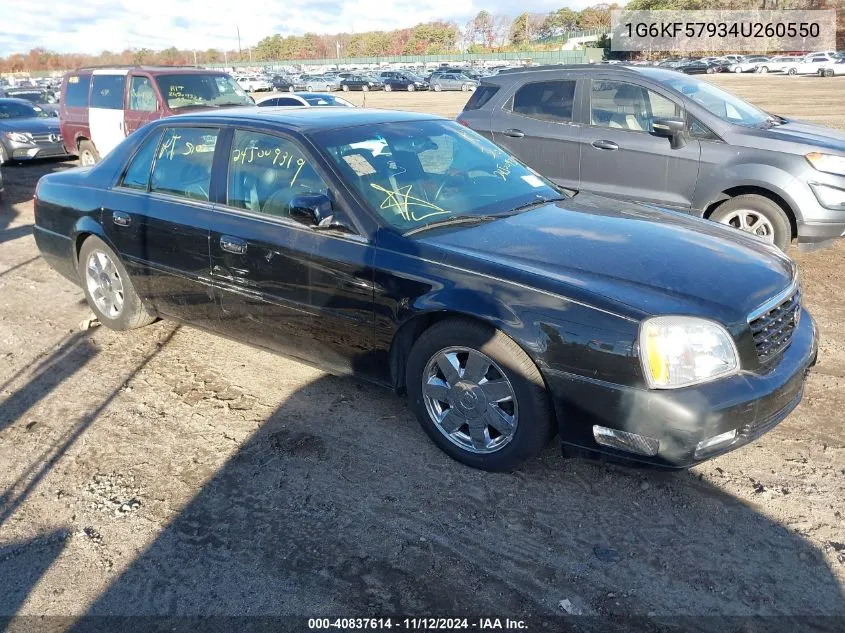 2004 Cadillac Deville Dts VIN: 1G6KF57934U260550 Lot: 40837614