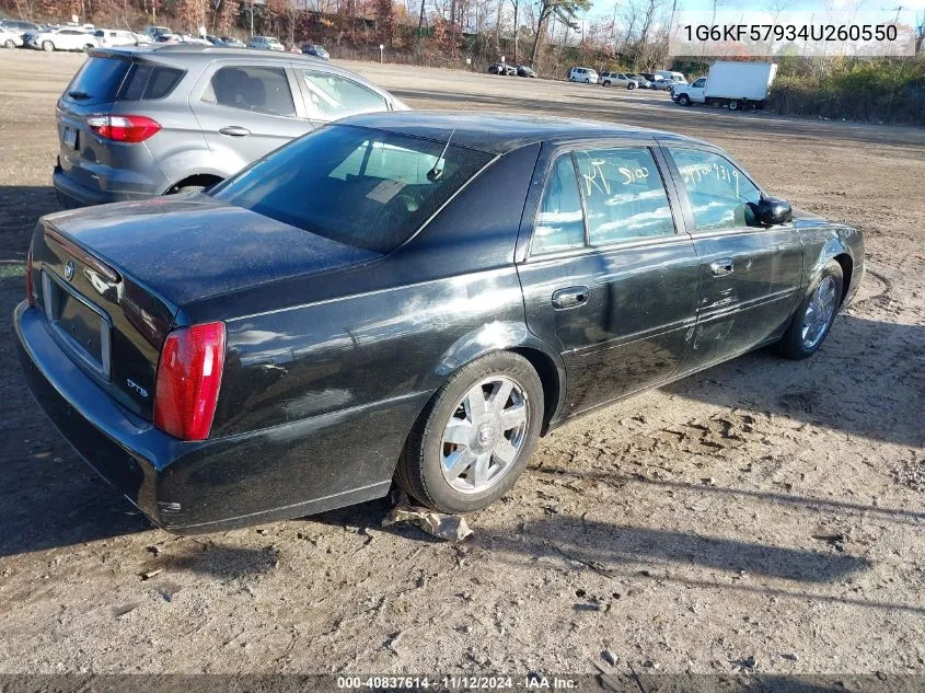 2004 Cadillac Deville Dts VIN: 1G6KF57934U260550 Lot: 40837614