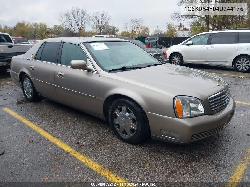 2004 Cadillac Deville Standard VIN: 1G6KD54Y04U244176 Lot: 40839212