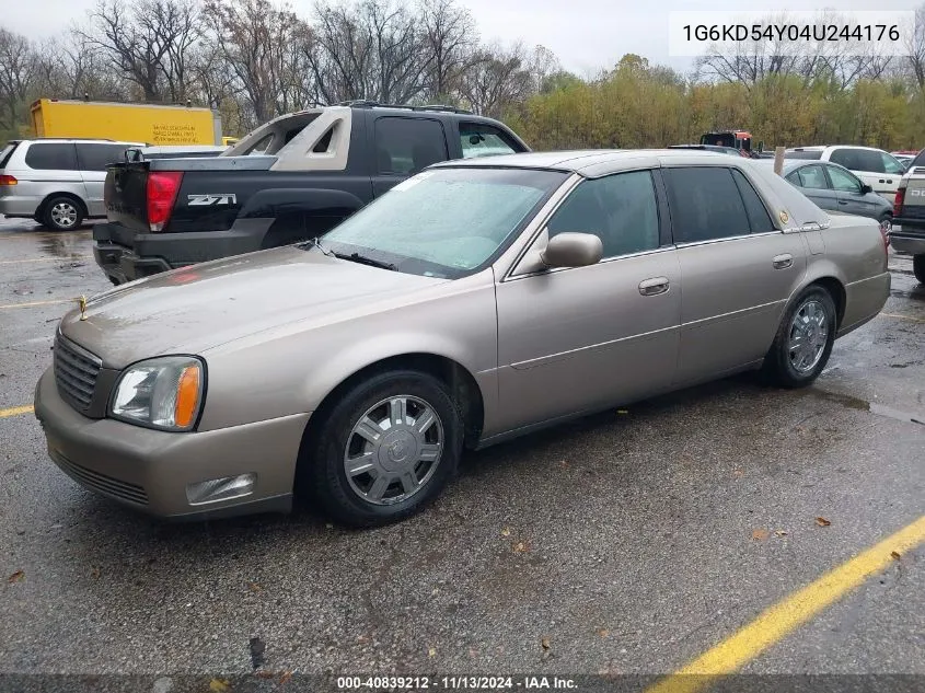 2004 Cadillac Deville Standard VIN: 1G6KD54Y04U244176 Lot: 40839212