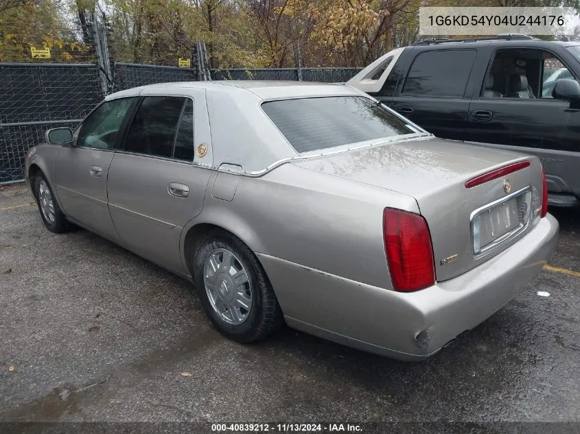 2004 Cadillac Deville Standard VIN: 1G6KD54Y04U244176 Lot: 40839212