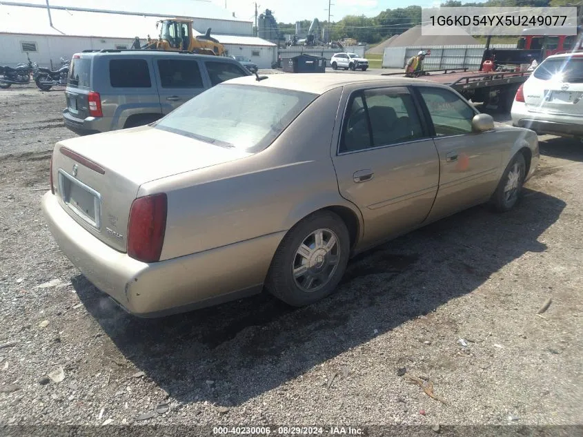 2005 Cadillac Deville Standard VIN: 1G6KD54YX5U249077 Lot: 40230006