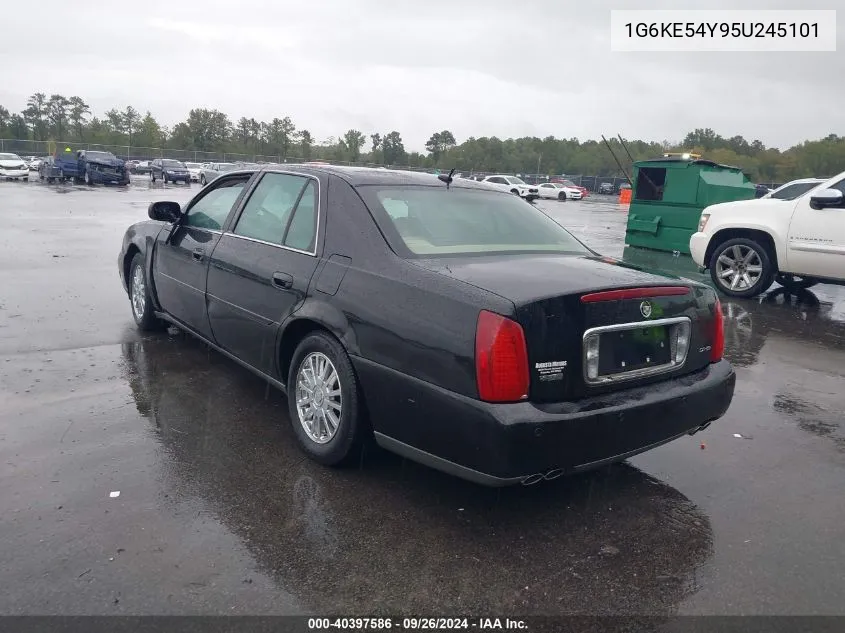 2005 Cadillac Deville Dhs VIN: 1G6KE54Y95U245101 Lot: 40397586