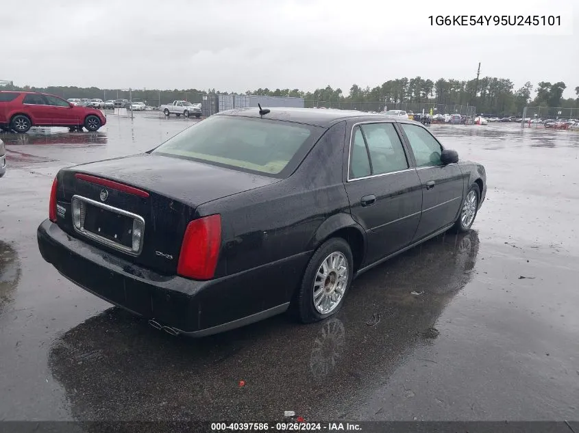 2005 Cadillac Deville Dhs VIN: 1G6KE54Y95U245101 Lot: 40397586