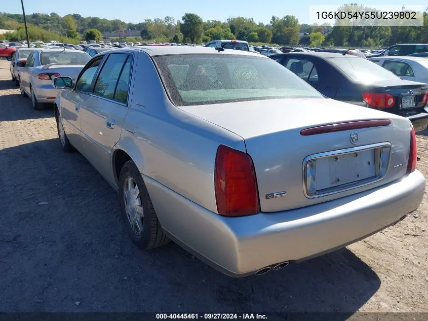 2005 Cadillac Deville Livery VIN: 1G6KD54Y55U239802 Lot: 40445461