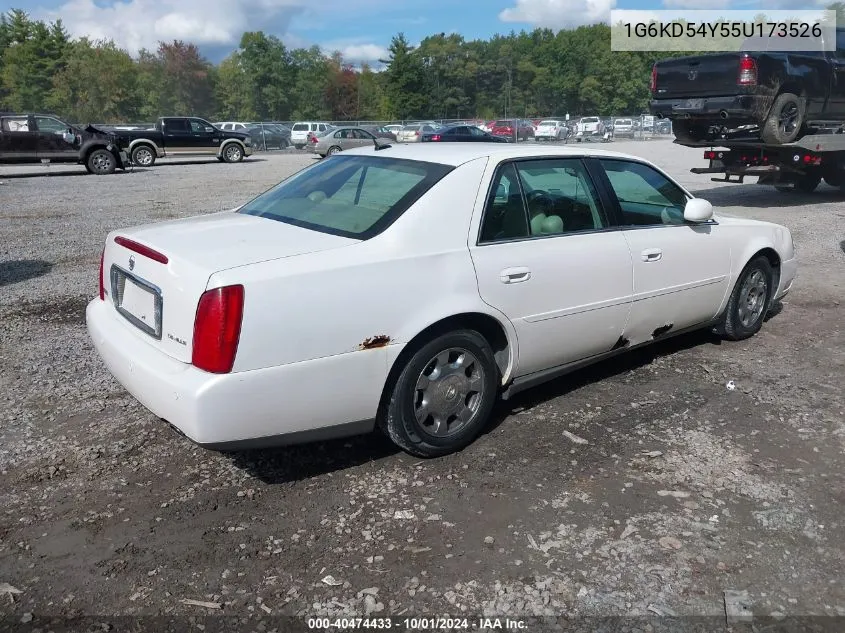 2005 Cadillac Deville Standard VIN: 1G6KD54Y55U173526 Lot: 40474433