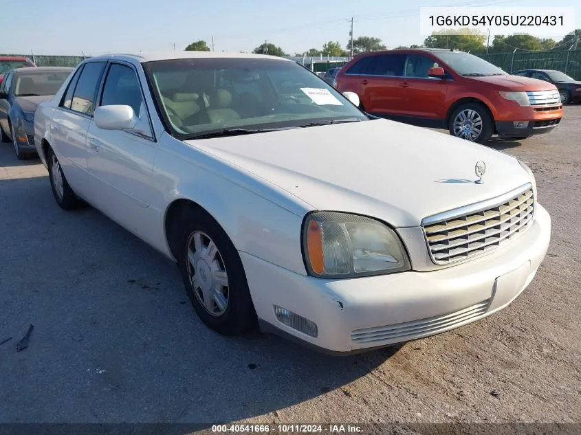 1G6KD54Y05U220431 2005 Cadillac Deville Livery