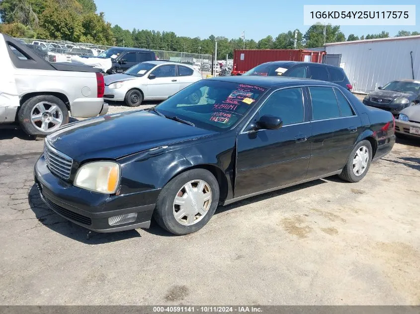 2005 Cadillac Deville Livery VIN: 1G6KD54Y25U117575 Lot: 40591141